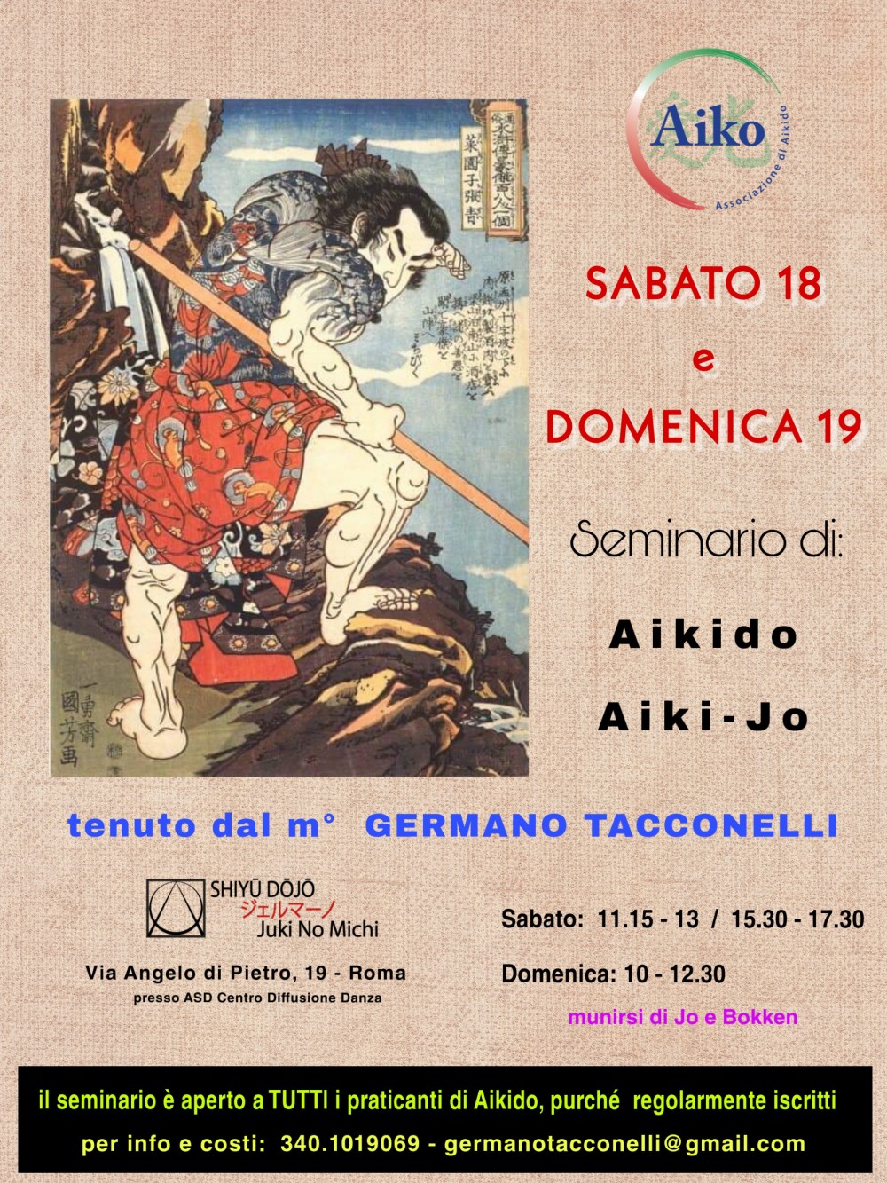 locandina seminario aikido