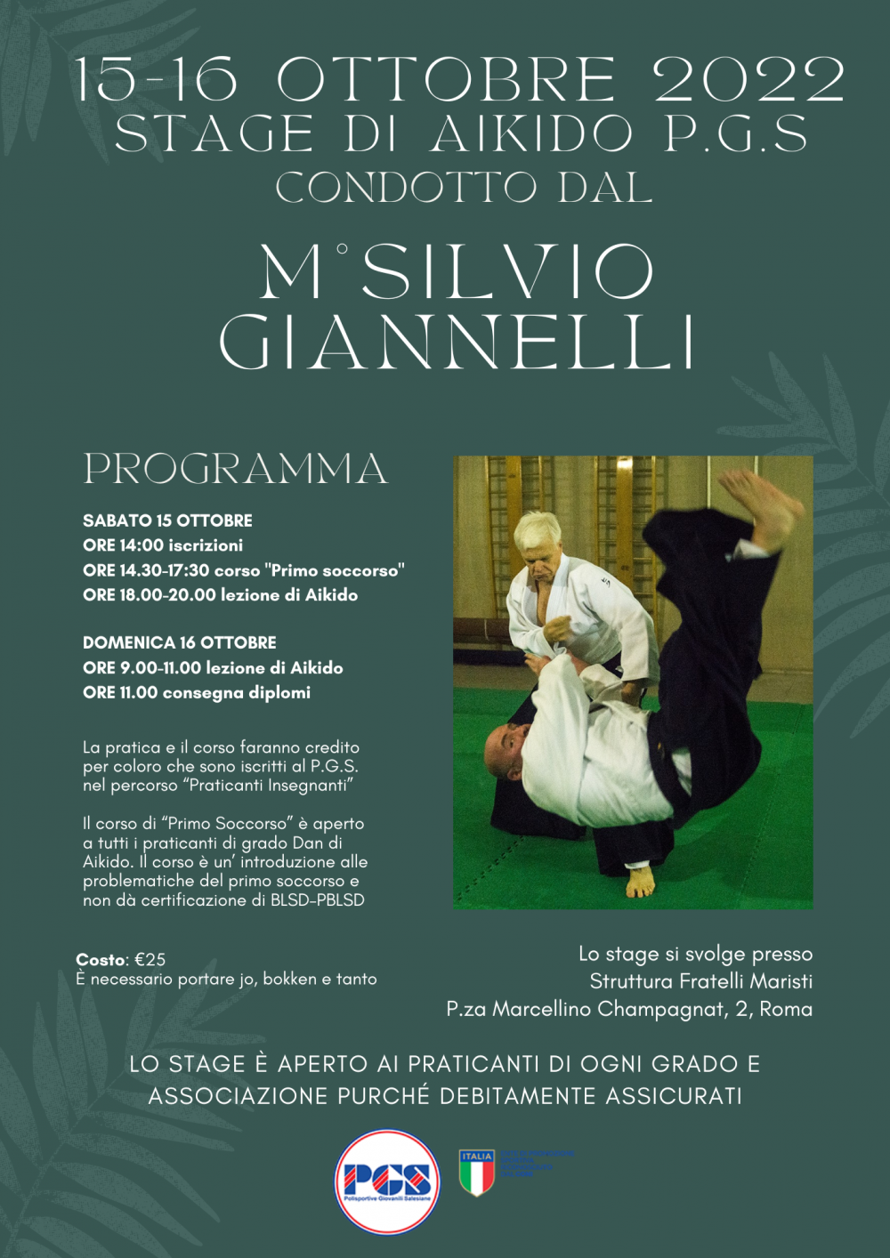 stage di Aikido PGS Giannelli