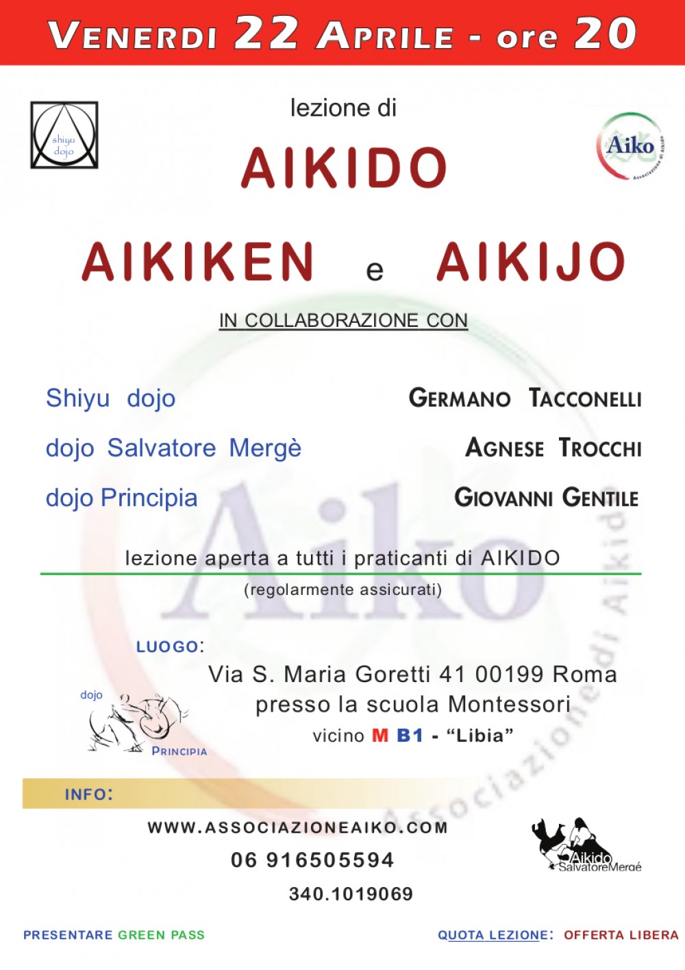 lezione Roma 22 aprile